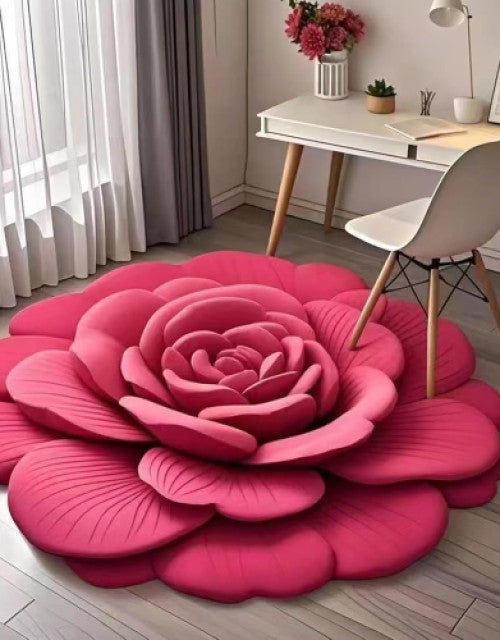 🌺𝐋𝐢𝐦𝐢𝐭𝐞𝐝 𝐓𝐢𝐦𝐞 𝐇𝐚𝐥𝐟 𝐏𝐫𝐢𝐜𝐞 - 🌹 3D Rose Floor Rug – Stylish Diwali Home Décor 🪔✨ 😍🎁